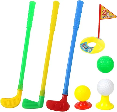 Vista 8 de Palos de golf de plástico para niños pequeños, conjunto de palos de golf