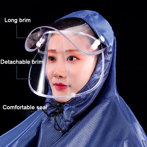 Vista 5 de Chubasquero, impermeable para bicicleta eléctrica, impermeable para ciclismo, poncho de lluvia unisex, poncho impermeable para exteriores