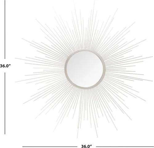 Vista 3 de SAFAVIEH Home Madilyn Champagne Sunburst - Espejo decorativo (36 pulgadas)