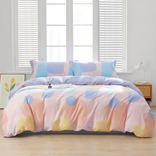 Vista 73 de SAPHREAS Juego de Funda de Edredón de Flores Rosas 2 piezas Algodón Estilo Jardín Campanilla Floral Ropa de Cama Juego de Funda de Edredón 100%