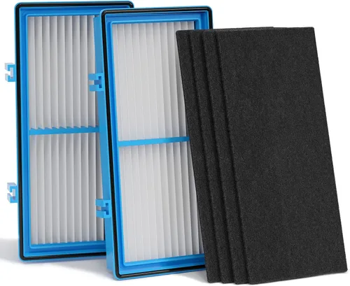 Vista 12 de Leemone Reemplazo de filtro Aer1 para purificadores de aire Holmes, HAPF30AT (4 filtros HEPA reales + 8 filtros de refuerzo de carbono), paquete de 2
