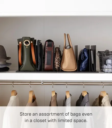Vista 3 de YAMAZAKI Inicio Smart Monedero OrganizadorDivisor de Bolsa Para Estante de Armario - Plástico Abs