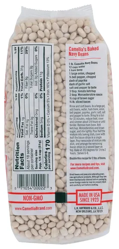 Vista 2 de Camellia Brand Frijoles secos de guisantes marinos, bolsa de 2 libras