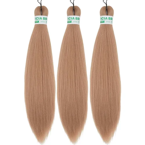 Vista 82 de Cabello trenzado para niños preestirado de 16 pulgadas, color negro para niños, trenzas sin nudos