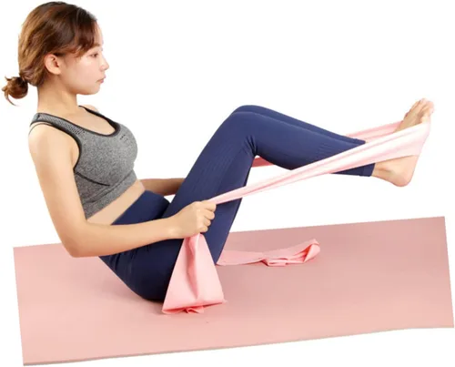 Vista 5 de Yardwe Cinturón de estiramiento para ejercicio, 8 unidades, para entrenamiento, yoga, bandas de resistencia, deportes, fitness, elástico