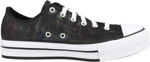 Vista 3 de Converse Chuck Taylor All Star EVA Lift Ox Iridiscente Cuero NegroBlanco Cuero 6 US Junior, NegroBlanco