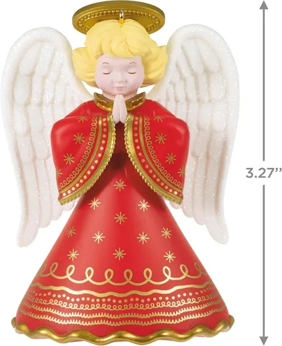 Vista 5 de Hallmark Keepsake Adorno de Navidad 2021, caja misteriosa sorpresa de ángeles de reliquia