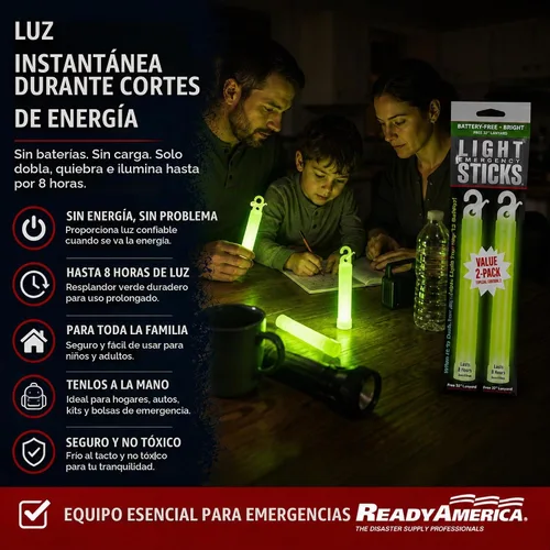 Vista 8 de Ready America 70185 kit de emergencia de gran calidad para 1 persona, mochila para 3 días