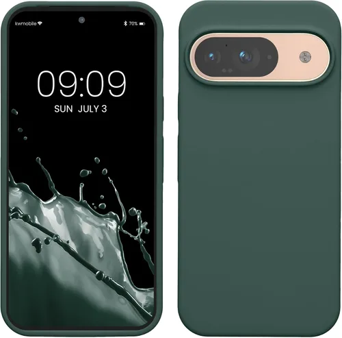 Vista 46 de kwmobile Funda Compatible con Google Pixel 6 Pro - Funda de Teléfono de Silicona TPU con Acabado Suave - Azul Caribe