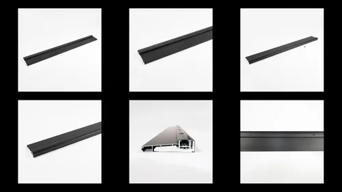 Vista 7 de Umbral de aluminio ajustable, tornillos ocultos, impermeables, extensión adicional, disponible, resistente, comercial y residencial, varios tamaños