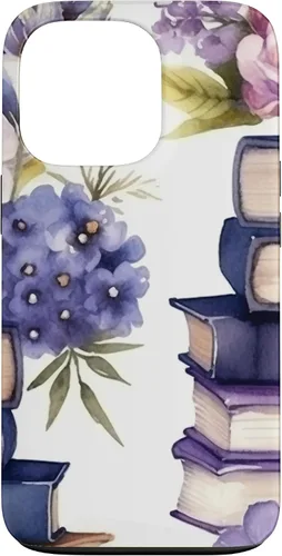 Vista 10 de Book Lover Purple Flower Case for iPhone 16