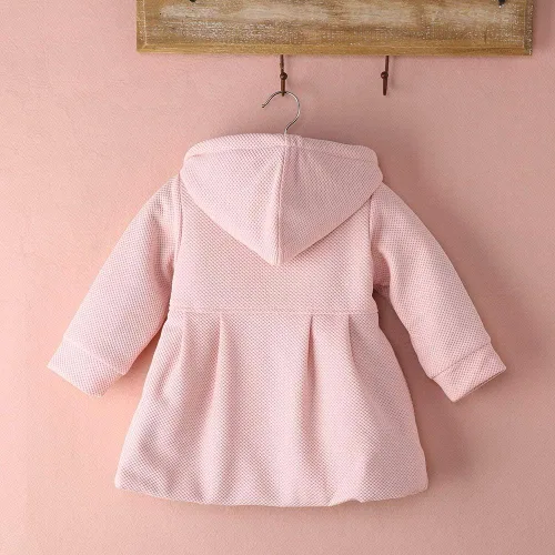 Vista 4 de Nituyy Abrigo cálido de otoño e invierno con capucha para bebés y niñas