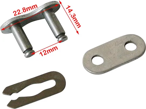 Vista 5 de 415H Cadena 110L Link Heavy Duty y Master Link Guía tensor de cadena Kit de rodillos de polea tensora para motores de 2 tiempos 49cc 60cc 66cc 80cc