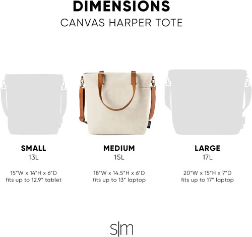 Vista 3 de Simple Modern Cross Body Strap-Canvas