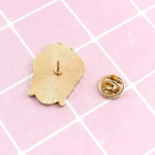 Vista 5 de Flairs New York - Broche de solapa esmaltado hecho a mano, Frida Kahlo la leyenda