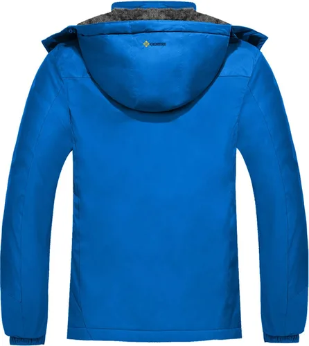 Vista 3 de GEMYSE - Chaqueta de esquí impermeable, resistente al viento, lluvia y nieve, para hombre