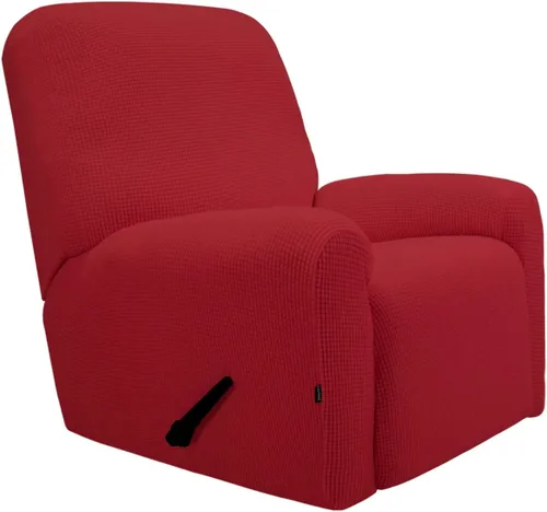 Vista 34 de PureFit Funda elástica para sofá biplaza, funda de sofá suave y antideslizante de jacquard de elastano, protector de muebles lavable con espuma