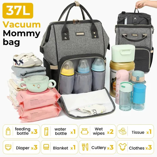 Vista 5 de mochila de pañales para bebe