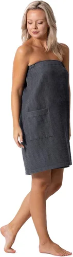 Vista 35 de Robe Direct Quick Dry, Lightweight Waffle Spa/Bath Wrap with Adjustable Closure & Elastic Top