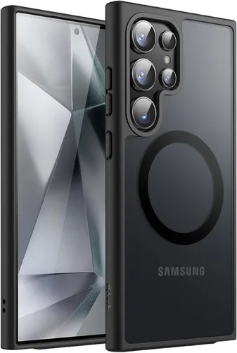 Vista 40 de JETech Estuche magnético para Samsung Galaxy S24 5G, compatible con MagSafe, funda protectora para teléfono con parte trasera translúcida y mate a