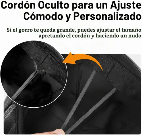 Vista 3 de VOBOOM Hombres Mujeres Genuino Newsboy Gorra de cuero 8 Panel Gatsby Ivy Hat Negro