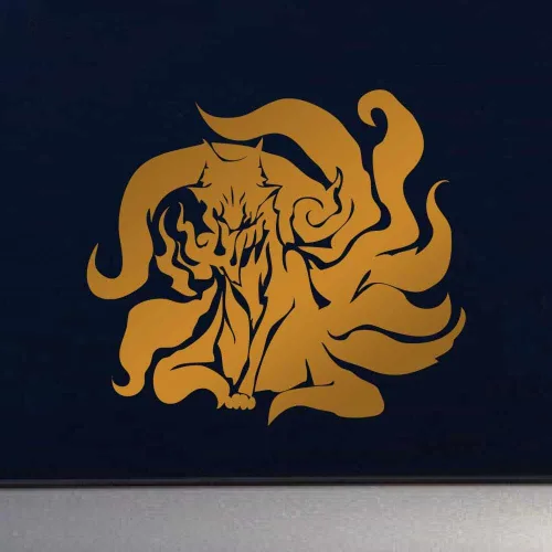 Vista 2 de Intense Kitsune Spirit - Vinilo adhesivo de cobre para interiores y exteriores, 3.9 in