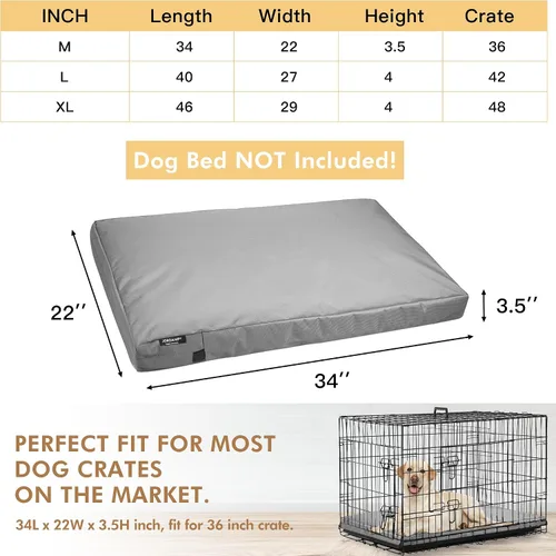 Vista 2 de Funda de cama de perro lavable con cremallera