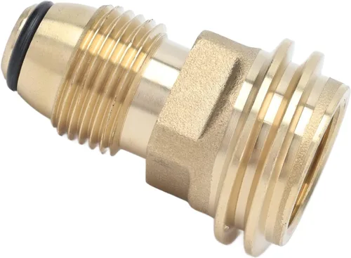 Vista 7 de Adaptador de accesorios de latón para tanque, conexión rápida con conexión hermética para válvula de cilindro de parrilla de gas, hecho