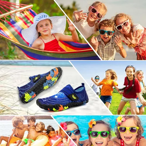 Vista 7 de CIOR Zapatos de agua para niños y niñas, cómodos zapatos deportivos con punta cerrada, sandalias deportivas para caminar