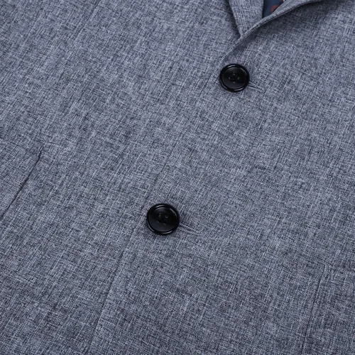 Vista 8 de PJ PAUL JONES Chaqueta deportiva casual para hombre, chaqueta de negocios ligera con dos botones