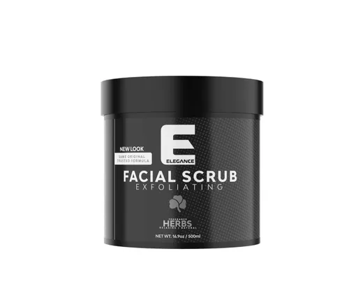 Vista 4 de Elegance - Exfoliante facial natural, 16.9 onzas, exfoliante facial a base de aloe vera, exfolia y elimina las impurezas para una piel sana e