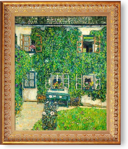 Vista 95 de A&T ARTWORK Avenue to Schloss Kammer por Gustav Klimt. Las reproducciones de arte clásico del mundo, impresiones en lienzo giclée para decoración