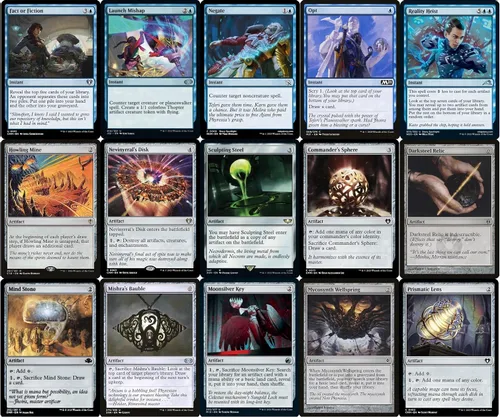 Vista 5 de Elite Commander Urza Artifacts Deck – Mono Blue – Urza, Lord High Artificer – EDH cEDH – 100 cartas – Magic The Gathering Deck – Muy fuerte