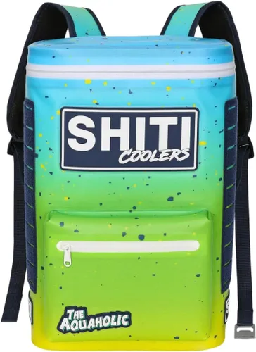 Vista 25 de SHITI Hieleras Enfriador para Camping, Viajes, Playa, Lonchera Suave para Alimentos, Bebidas y Hielo, Portátil, Impermeable, Bolsa Aislada de 24 El