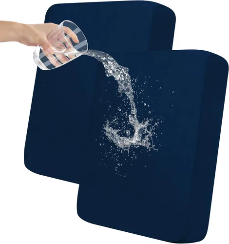 Vista 71 de Easy-Going Funda de cojín 100% impermeable para asiento de sofá, funda de cojín elástica de muebles, para niños, mascotas, cojín de sofá biplaza