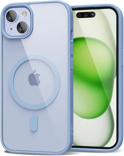 Vista 207 de oakxco Funda magnética transparente compatible con Magsafe, bonita funda delgada y transparente de poliuretano termoplástico no amarillenta, carcasa