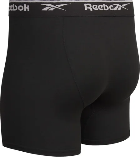 Vista 5 de Reebok Calzoncillos tipo bóxer deportivos de rendimiento suave para hombre (paquete de 6)