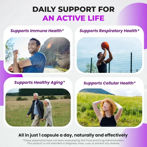Vista 3 de Suplemento de quercetina con bromelina, vitamina C y zinc, nattoquinasa, NAC, saúco, saúco Complejo ultra antioxidante 8 en 1 para la salud inmune