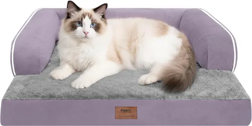 Vista 119 de Cama pequeña para perros y sofá para gatos, camas ortopédicas impermeables para perros pequeños, cama para gatos, sofá para mascotas cómodo