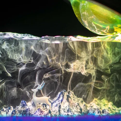 Vista 5 de Juego de moldes de silicona de resina epoxi Sea Mountain Diorama Fish Tank Miniature