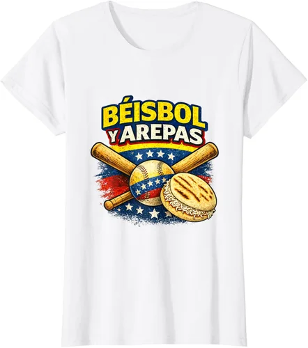 Vista 19 de Camiseta Beisbol y Arepas Venezuelas Baseball Pride Team 2026