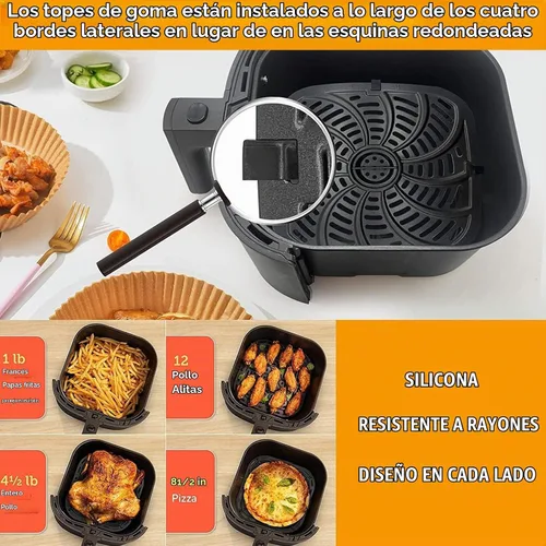 Vista 7 de Sartén para freidora de aire Chefman 8 cuartos TurboFry 8 cuartos de galón 4 en 1 freidora de aire RJ38-SQSS-8T, accesorios para freidora de aire