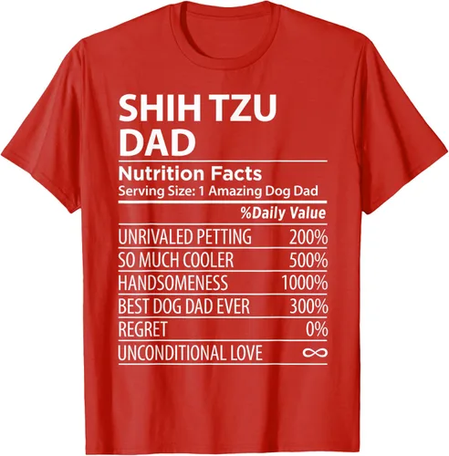 Vista 86 de Shih Tzu Dad - Camiseta divertida para dueño de perro Shih Tzu, Negro