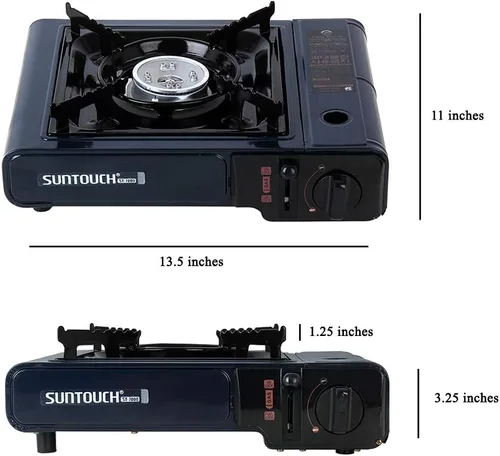 Vista 2 de Suntouch Estufa de gas portátil con estuche (ST-7000 azul)