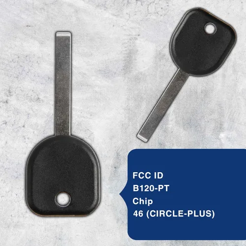 Vista 4 de Llavero Transponder de Alta Seguridad para Chevrolet Express GMC Savana (B120-PT, ID 46)