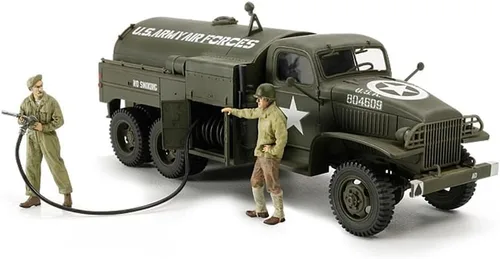 Vista 2 de Tamiya 32579 1/48 US Airfield Fuel Truck Kit de modelo de plástico