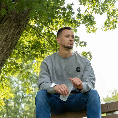 Vista 6 de Cummins Men's Standard Unisex Classic Long Sleeve Sweatshirt