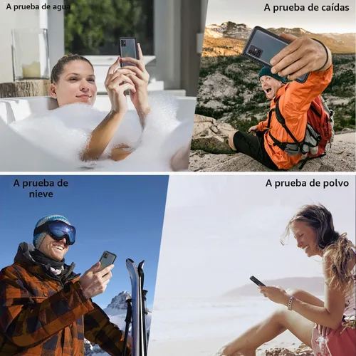 Vista 7 de Lanhiem Funda para Samsung Galaxy A51, IP68 impermeable a prueba de polvo con protector de pantalla integrado, funda protectora de cuerpo completo