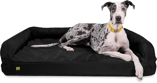 Vista 18 de K9 Ballistics Cama ortopédica resistente para perros con cojín pequeño, lavable, duradera y resistente al agua, hecha para perros de juguete y Negro