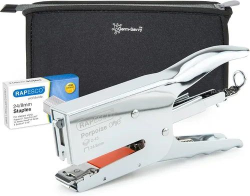 Vista 10 de Rapesco 1794 Porpoise ONE Bypass - Alicates de grapado, capacidad para 45